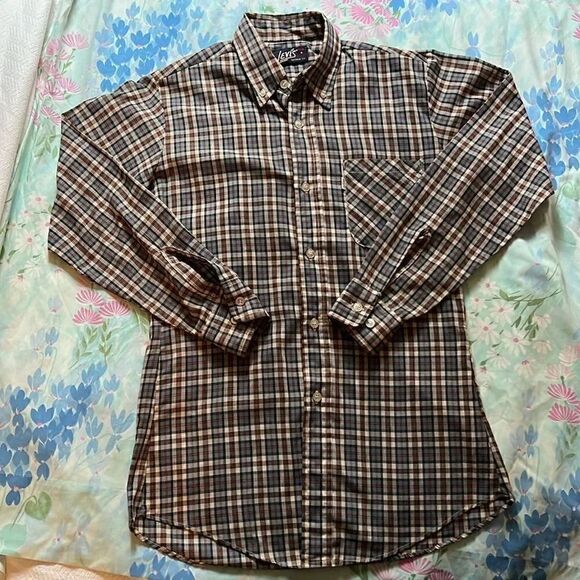 Vintage Levi’s Button Down Plaid Western Shirt Tapered Fit - Small - Picture 1 of 13